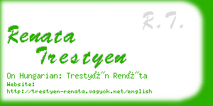 renata trestyen business card